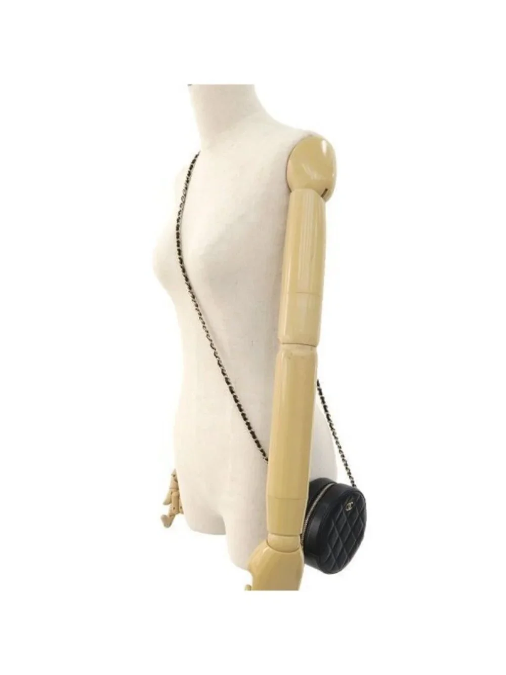 Chanel Quilted Round Mini Pochette Shoulder
